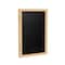 Ghent Enclosed Letter Board, 1 Door, Flannel, Oak Frame, 3 ft H x 2 ft W, Black PW13624B-BK - alternate 1